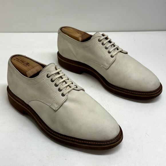 VERY GOOD Armani Jeans White Dirty Bucks Nubuck Derby Made in USA Men’s 9 D main image 6